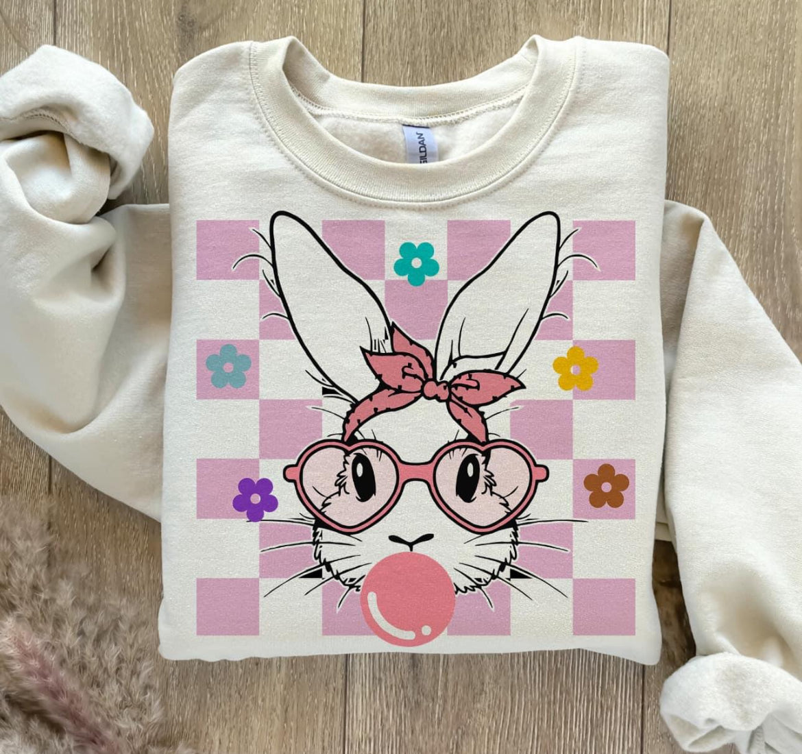 Easter Bunny with Bandana and Glasses