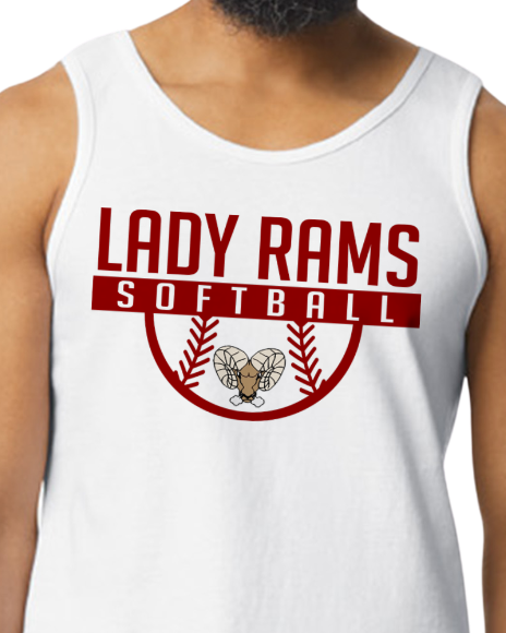 Lady Rams softball (Tank Top)
