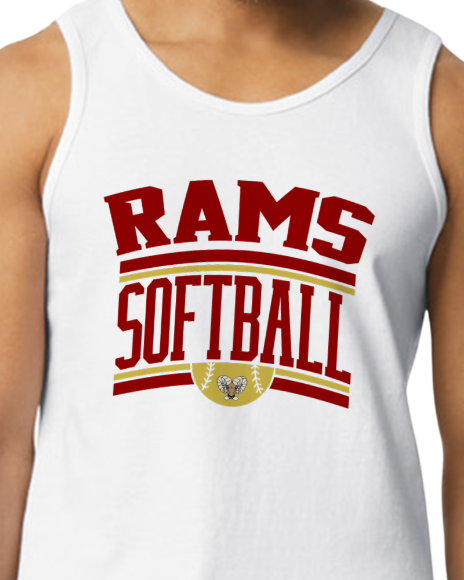 Rams softball (Tank Top)