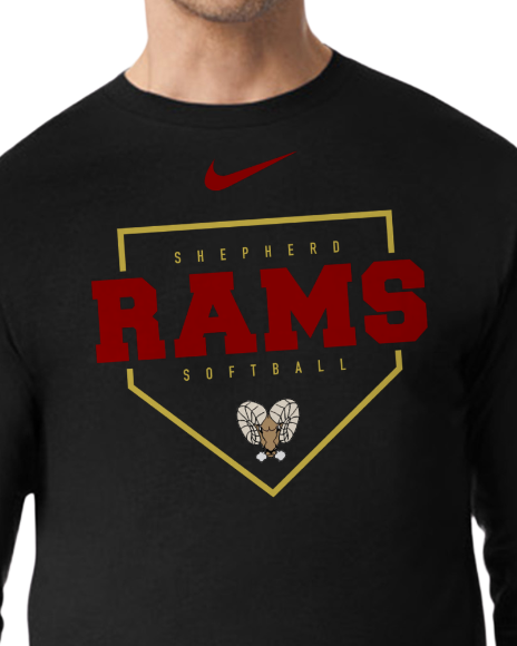 Shepherd Rams Softball (Long Sleeve)