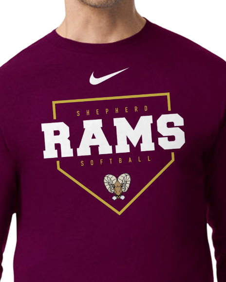 Shepherd Rams Softball (Long Sleeve)