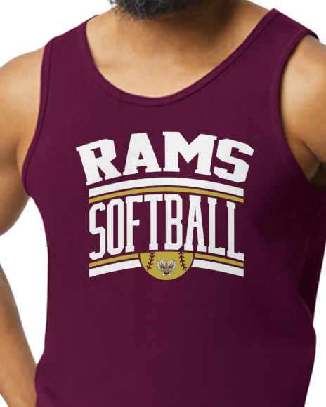 Rams softball (Tank Top)